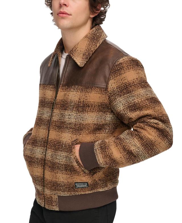 Levis Mens Plaid Bomber Jacket Product Image