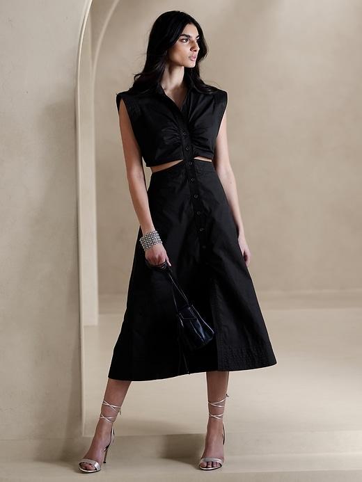 Yasmin Cut-Out Shirt Dress Product Image