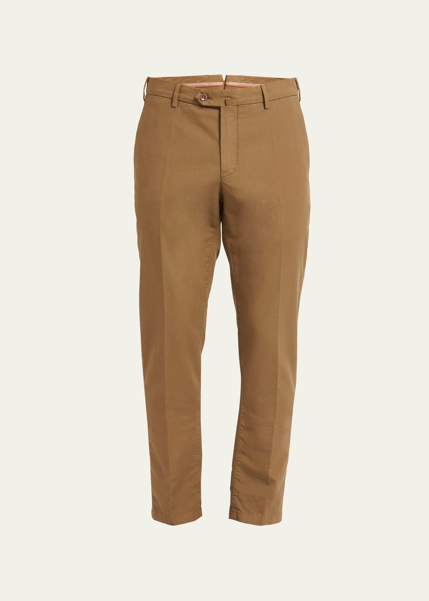 Mens Slim Sport Cotton Dyed Trousers Product Image