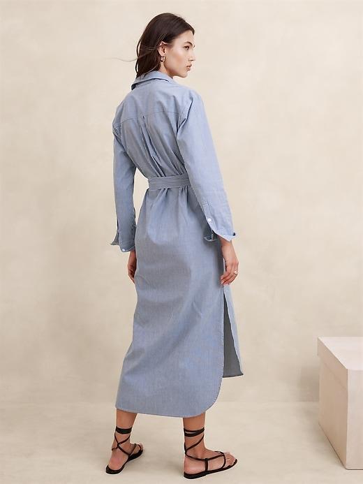 Poplin Maxi Shirtdress Product Image