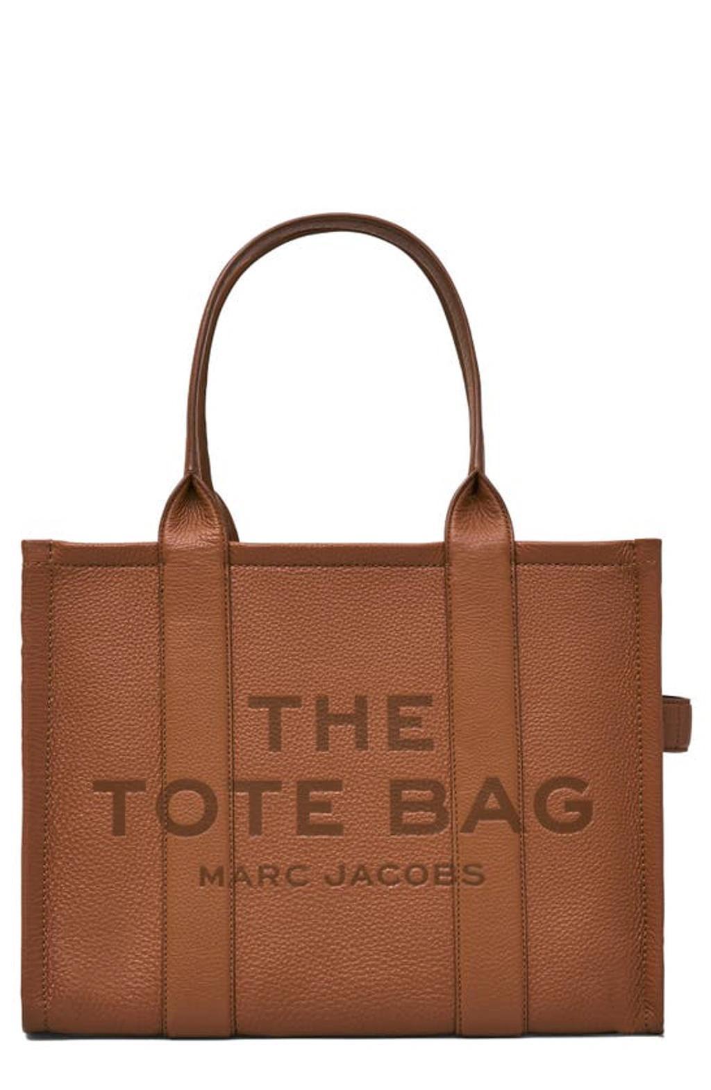 The Leather Tote Bag In Brown product image