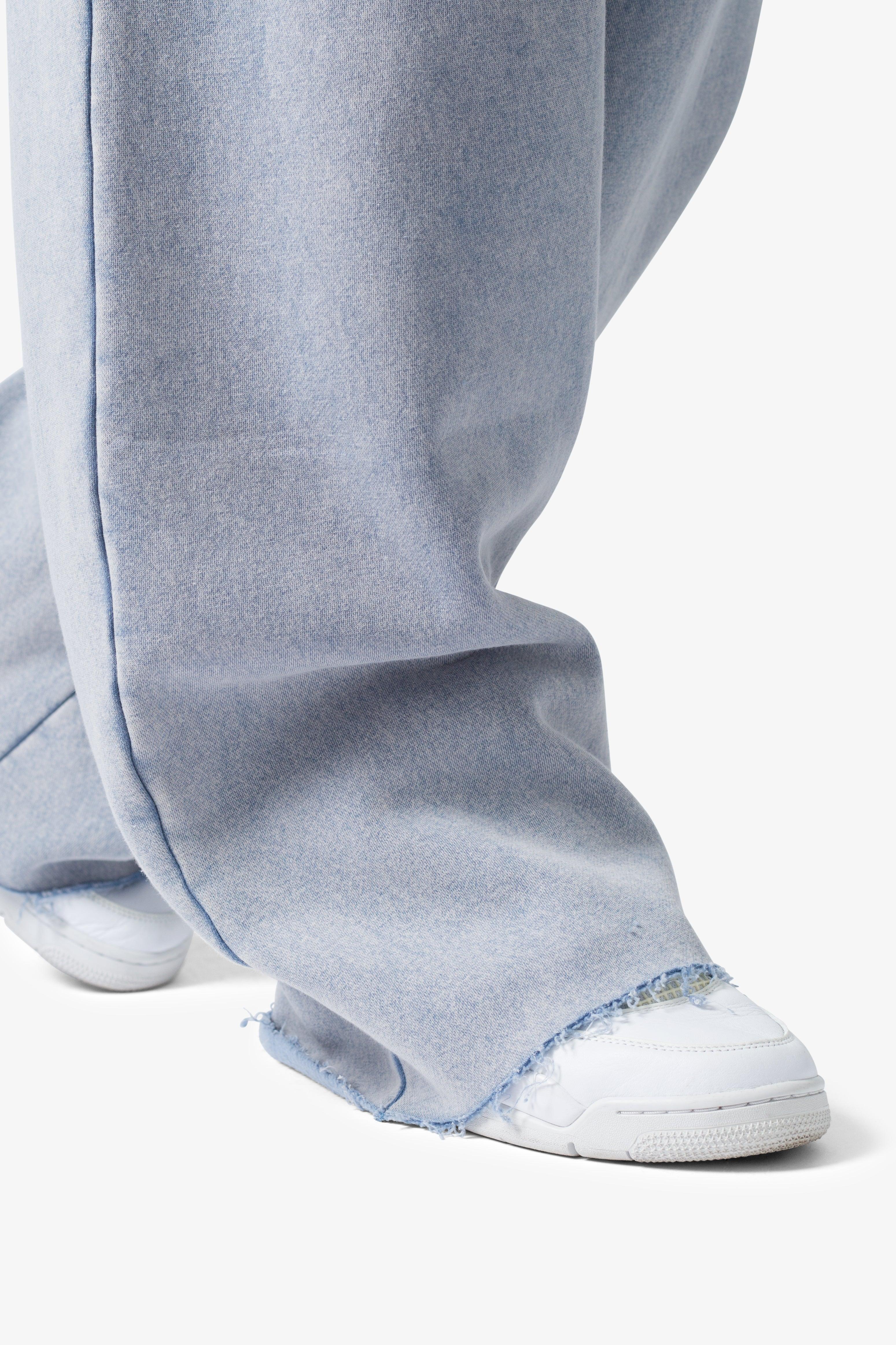 Washed Ultra Baggy Sweatpants - Washed Light Blue Product Image