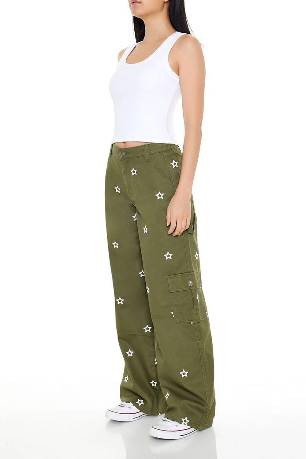 Star Print Cargo Pants | Forever 21 Product Image