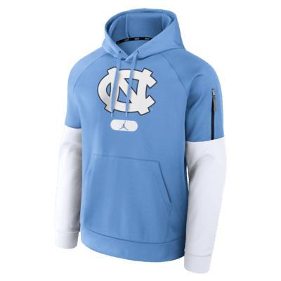 Nike Mens North Carolina Tar Heels Fitness Mens Jordan Brand Therma College Pullover Hoodie Product Image