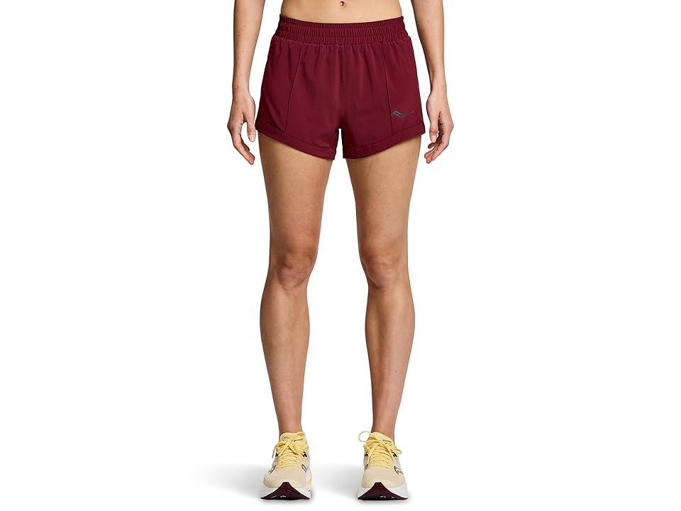 Saucony Outpace 3 Shorts (Sundown) Women's Clothing product image