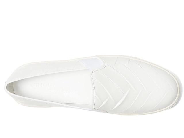 Vince Womens Blair Embossed Leather Slip On Sneakers - White Product Image