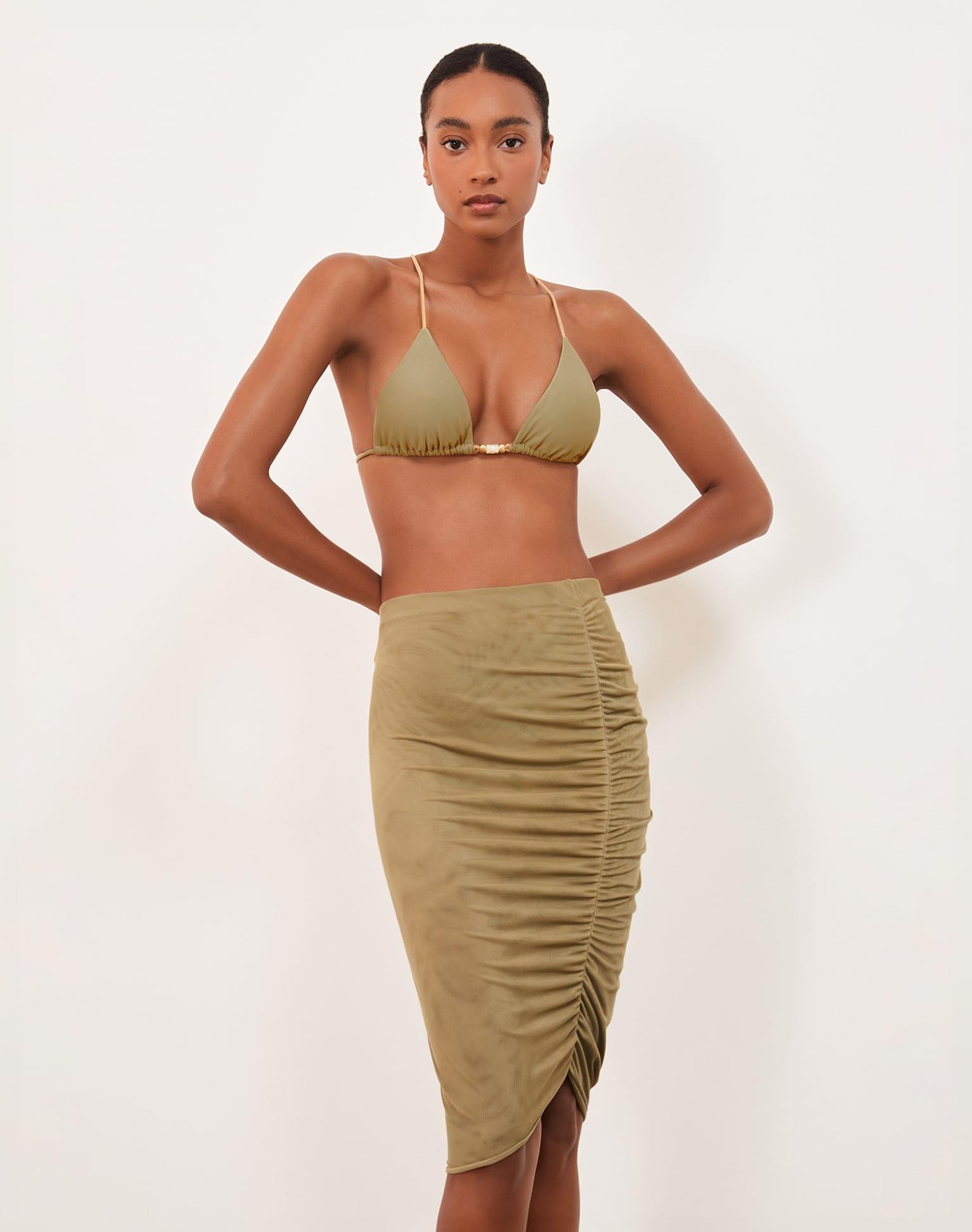 Frida Midi Skirt - Olivine Product Image