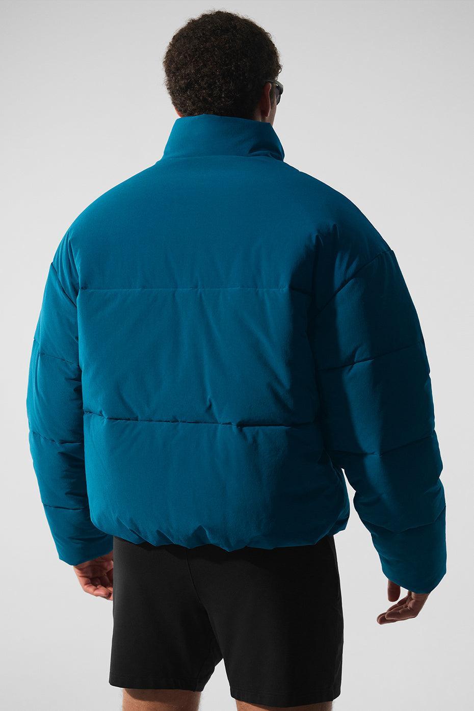 Stretch Woven Street Puffer - Eclipse Blue Male Product Image