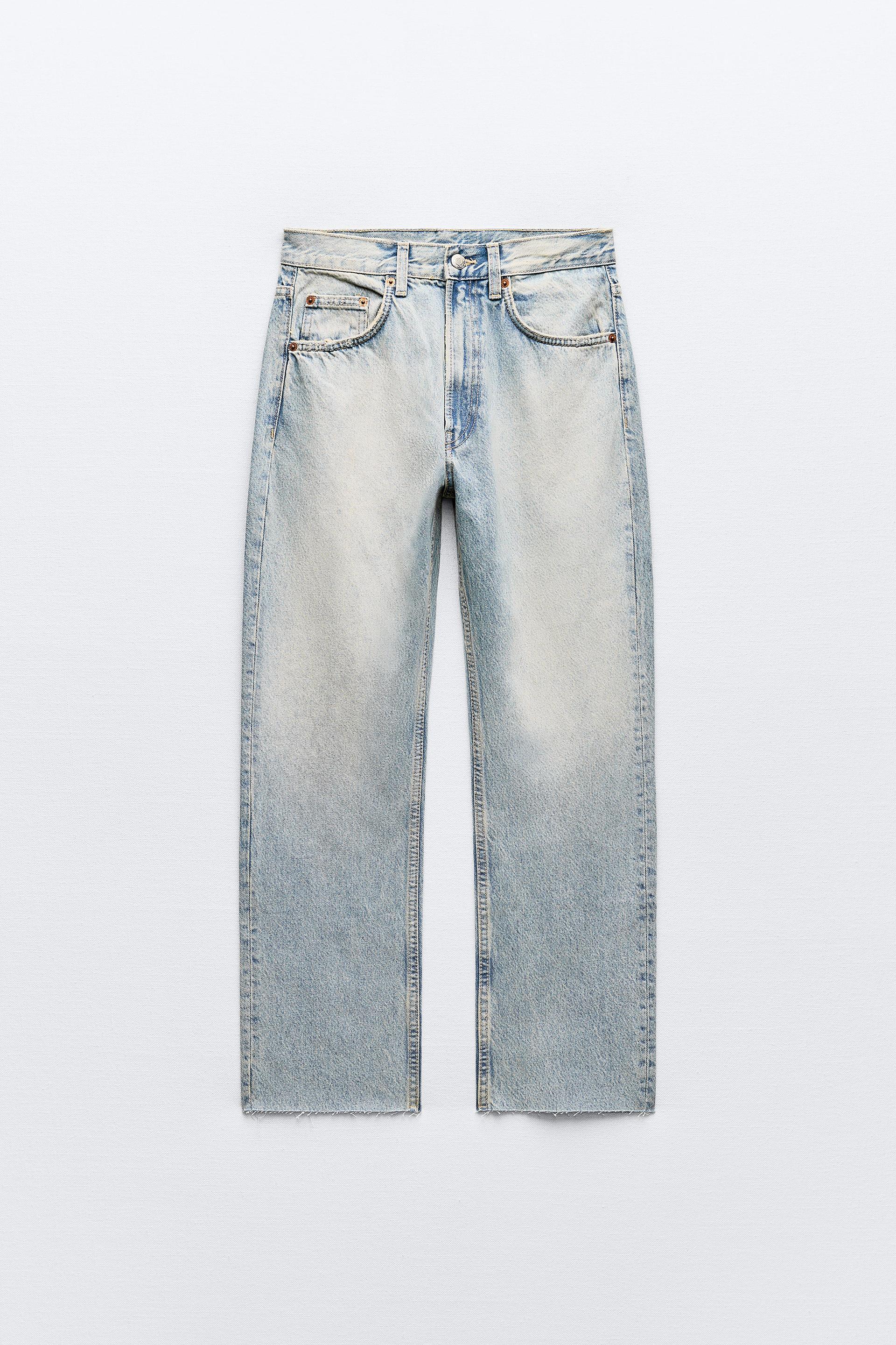 TRF STRAIGHT LEG JEANS WITH A HIGH WAIST Product Image