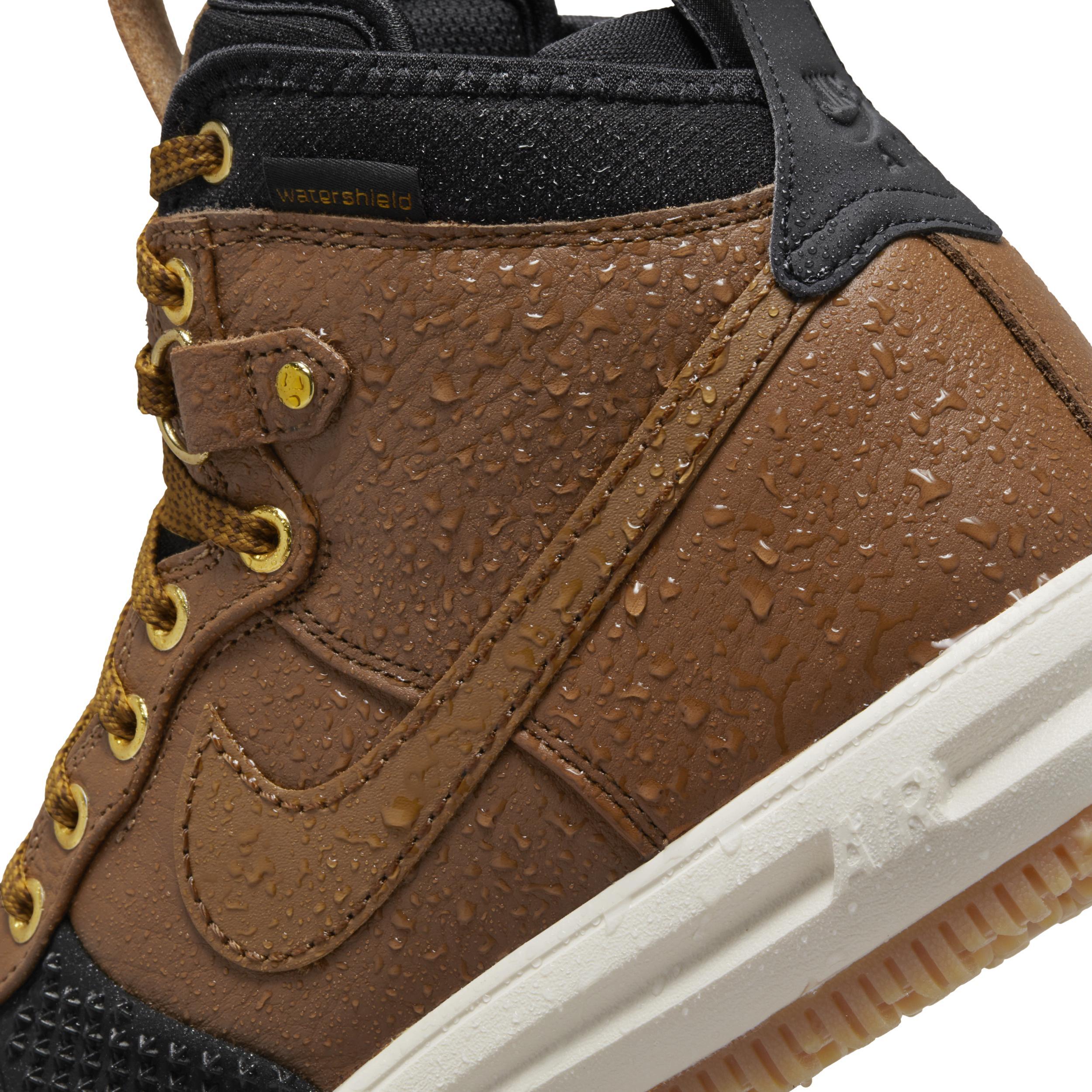 Nike Mens Nike Lunar Force 1 Duckboot - Mens Shoes Black/Gold/Brown Product Image