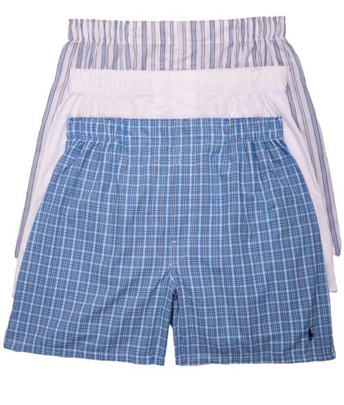 Polo Ralph Lauren Classic Fit Woven Boxers, Pack of 3 Product Image