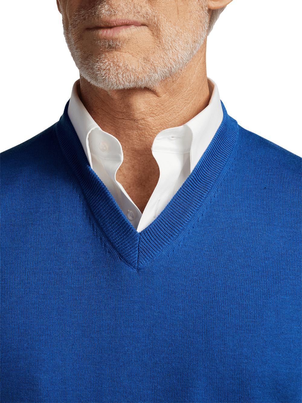 Supima Cotton Vest - Blue Product Image