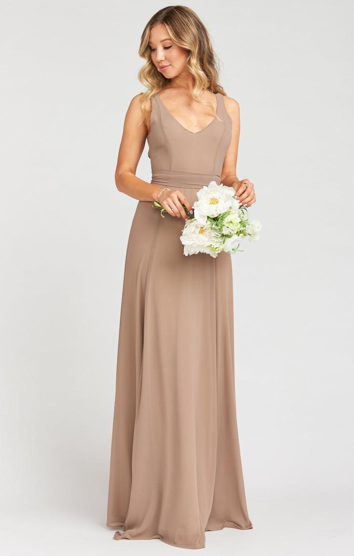 Jenn Maxi Dress ~ Dune Chiffon Product Image