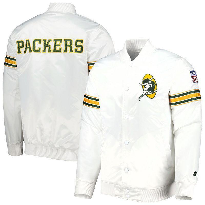 Mens Starter Green Bay Packers The Power Forward Full-Snap Jacket Product Image