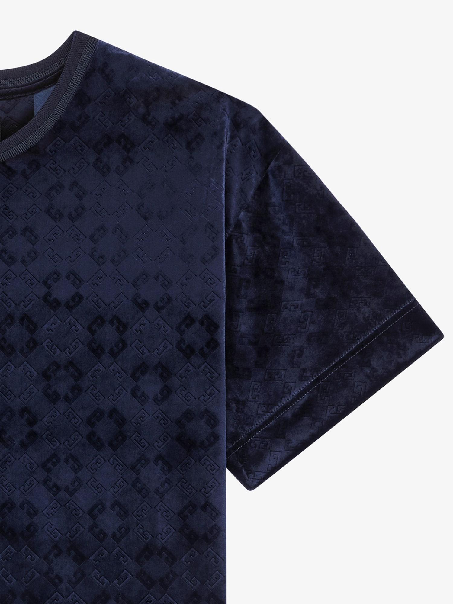 T-shirt in monogram 72 velvet Product Image