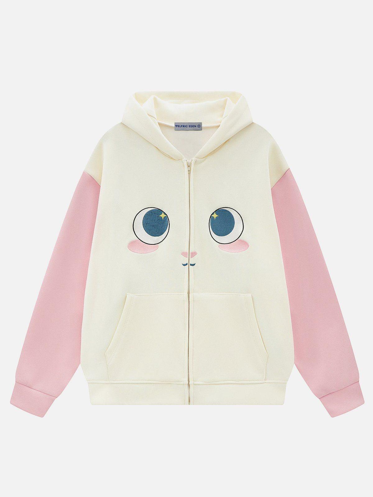 Aelfric Eden Cartoon Rabbit Zip Up Hoodie Product Image