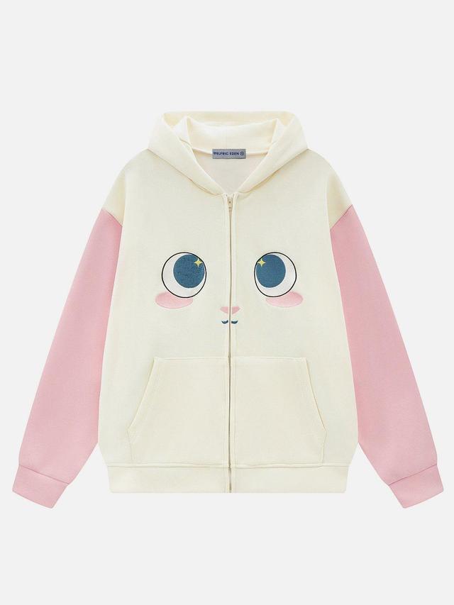 Aelfric Eden Cartoon Rabbit Zip Up Hoodie Product Image