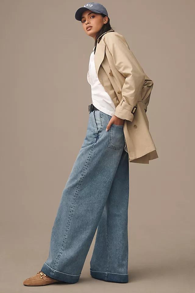 Pilcro High-Rise Pleated Cuff Trouser Jeans Product Image