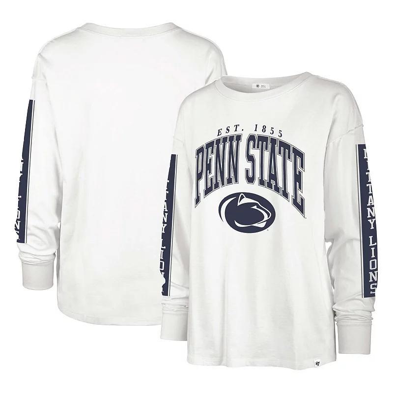 Womens 47 Penn State Nittany Lions Statement SOA 3-Hit Long Sleeve T-Shirt Product Image