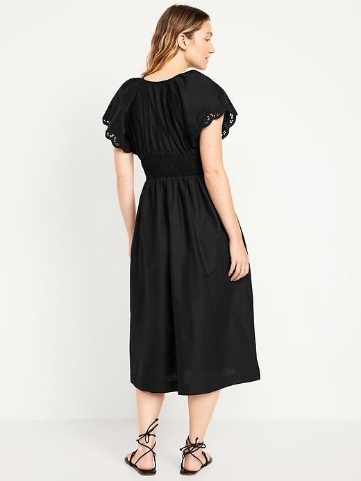 Waist-Defined Midi Dress Product Image