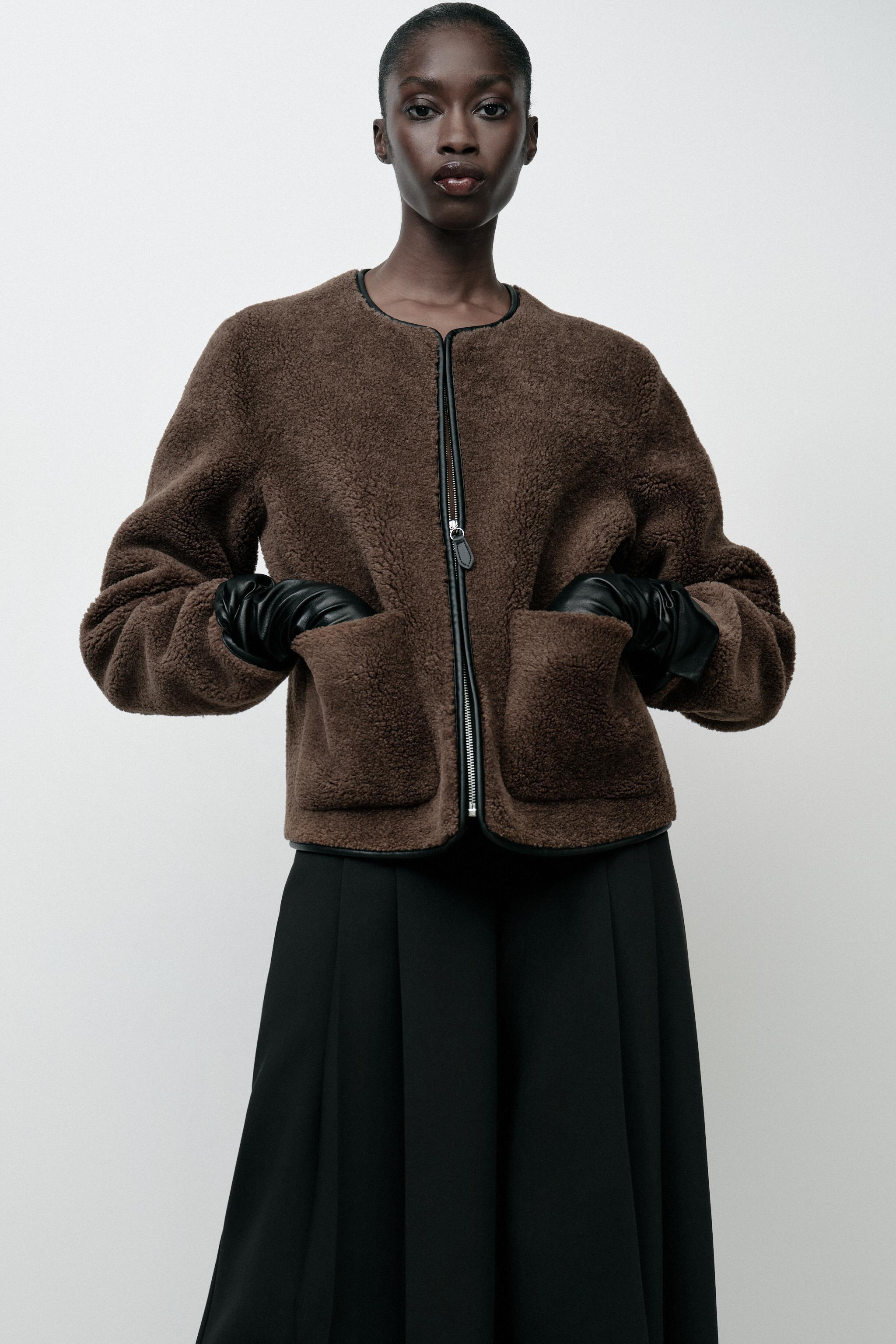 JACKET WITH FAUX SHEARLING Product Image