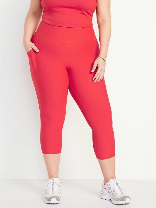 High-Waisted PowerSoft Crop Leggings Product Image