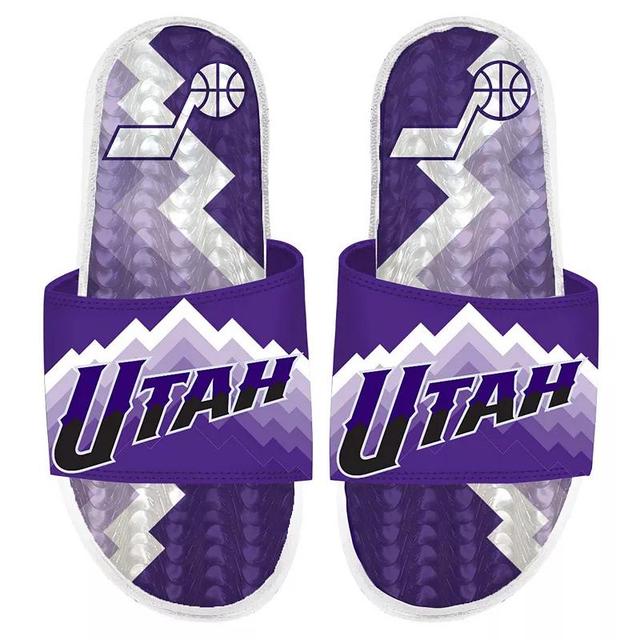 Mens ISlide White Utah Jazz 2023/24 City Edition Gel Slide Sandals Product Image