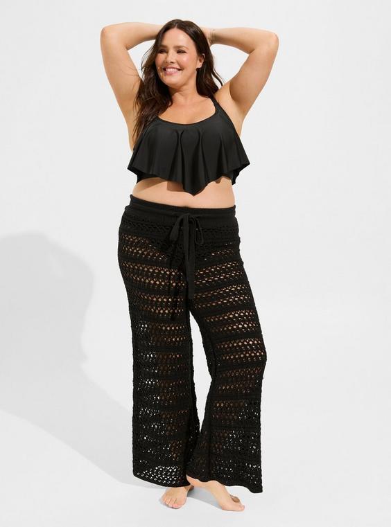 Crochet Full Length Cover-Up Pant Product Image