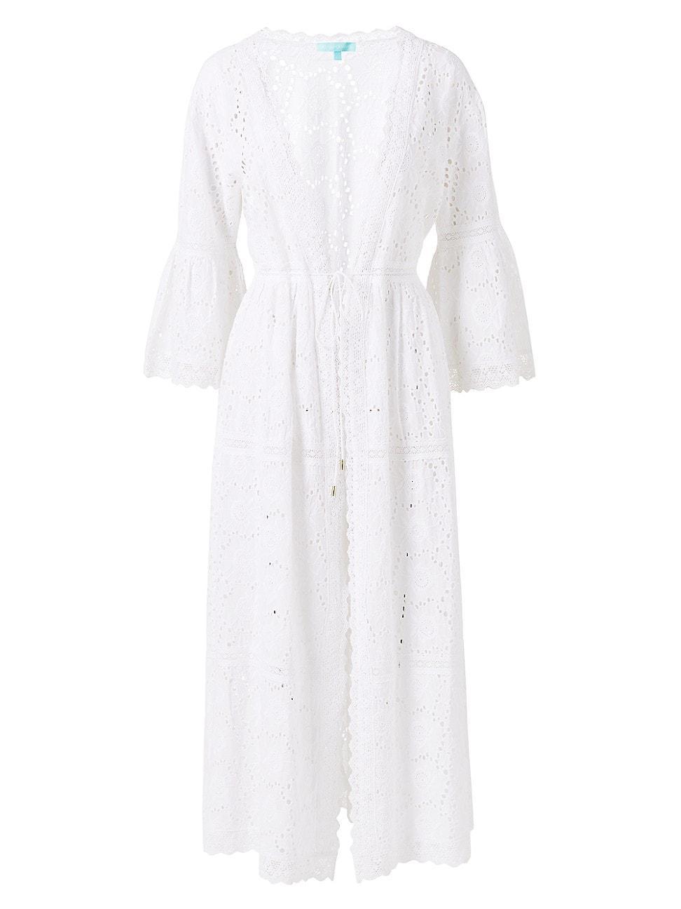 Womens Ava Cotton Eyelet Maxi Caftan product image