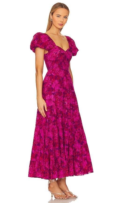 Womens Sundrenched Floral Cotton Tiered Maxi Dress Product Image