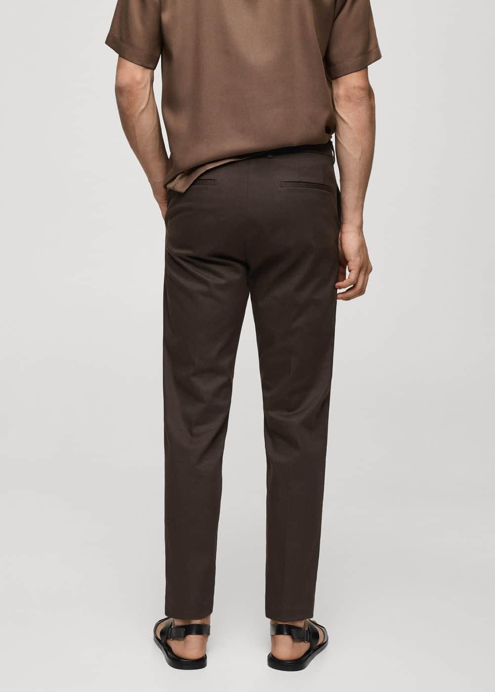 MANGO MAN - Slim fit chino trousers chocolateMen Product Image