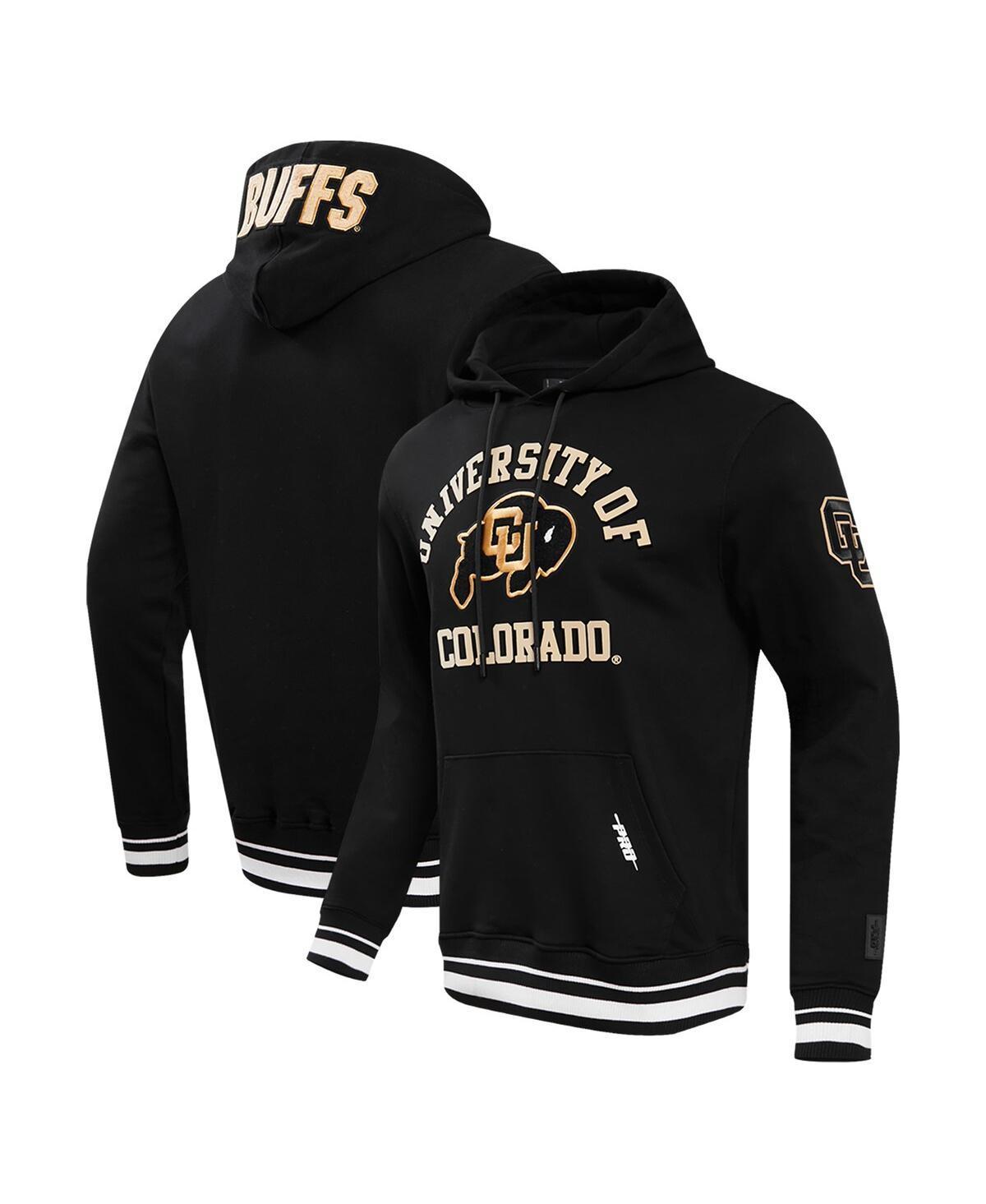 Mens Pro Standard Black Colorado Buffaloes Classic Stacked Logo Pullover Hoodie Product Image