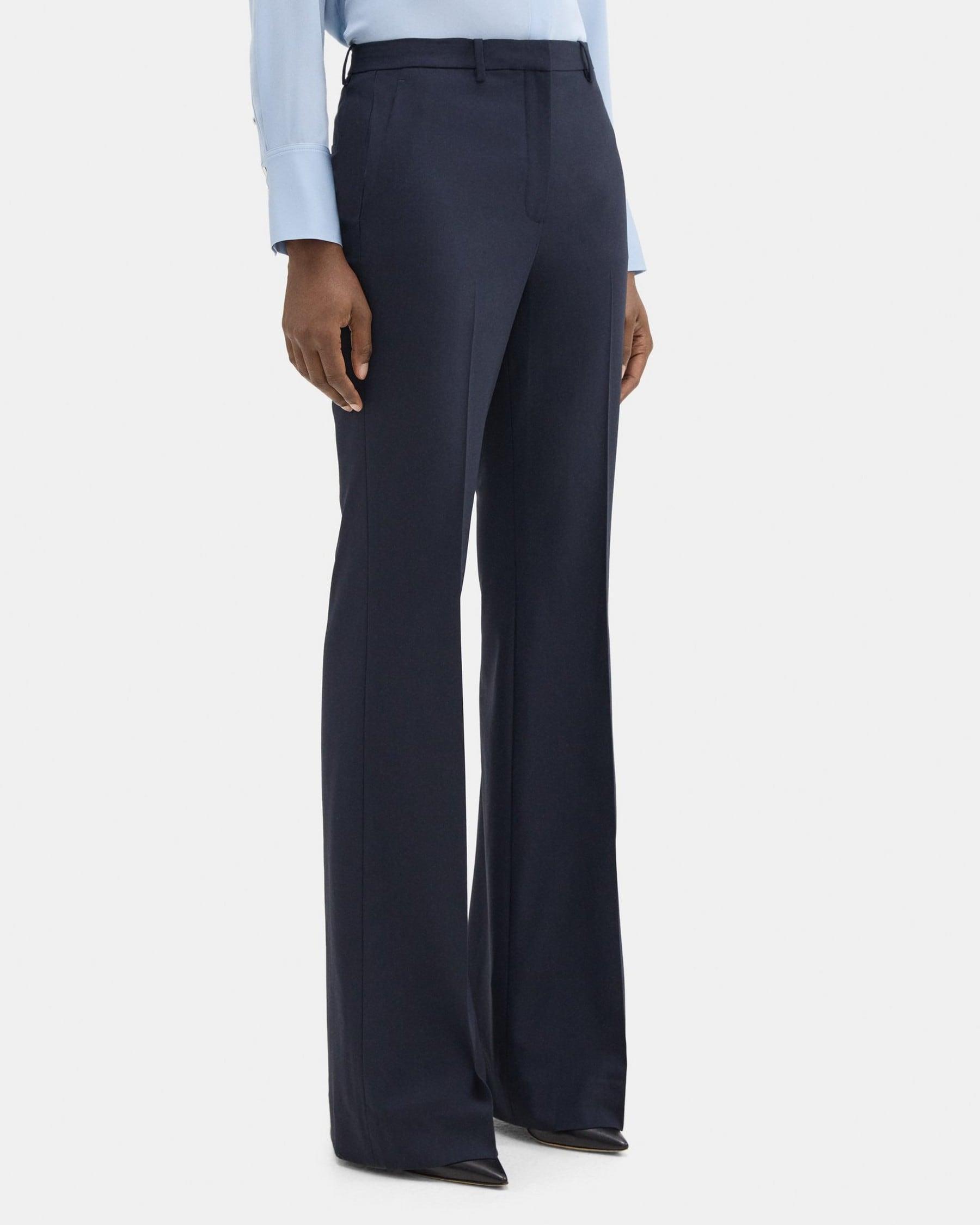 High-Waist Flare Pant in Sevona Stretch Wool Product Image