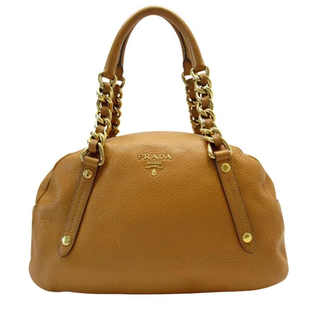 Saffiano Camel Leather Tote Bag () Product Image