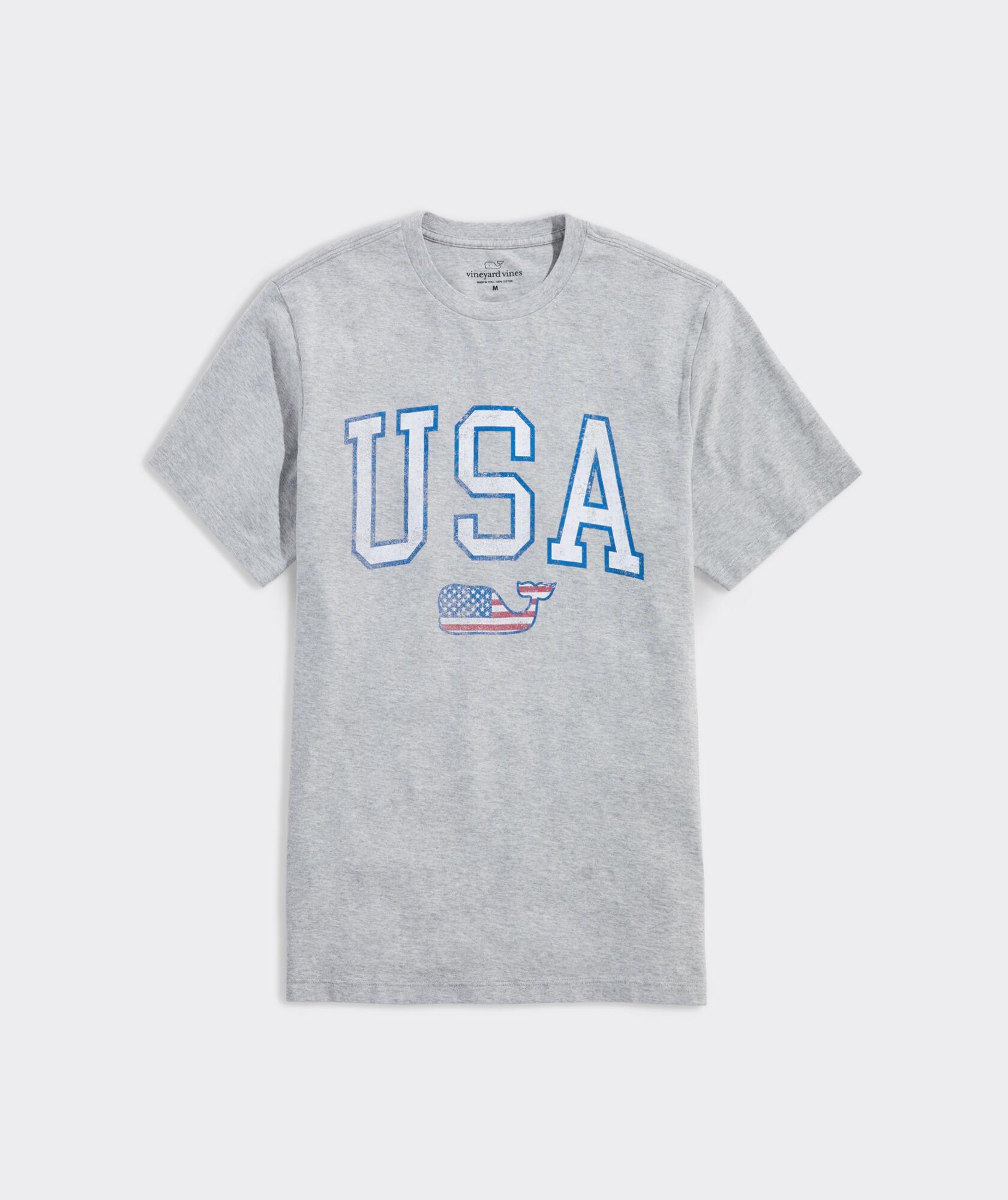 USA Flag Whale Short-Sleeve Tee Product Image