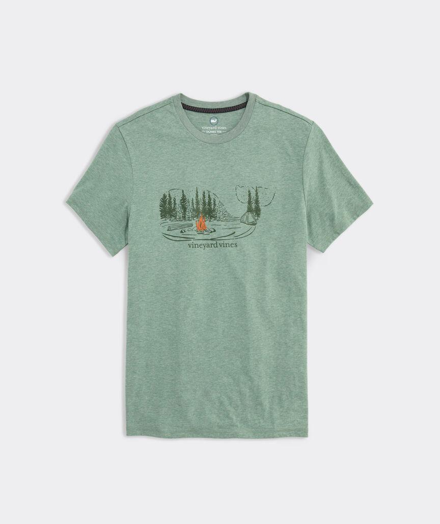 Autumn Camping Whale Scenic Short-Sleeve Dunes Tee Product Image