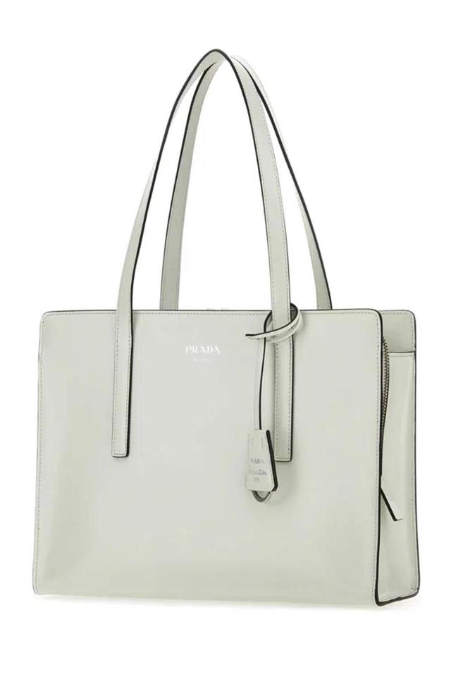 PRADA White Leather Re-edition 1995 Shoulder Bag Product Image