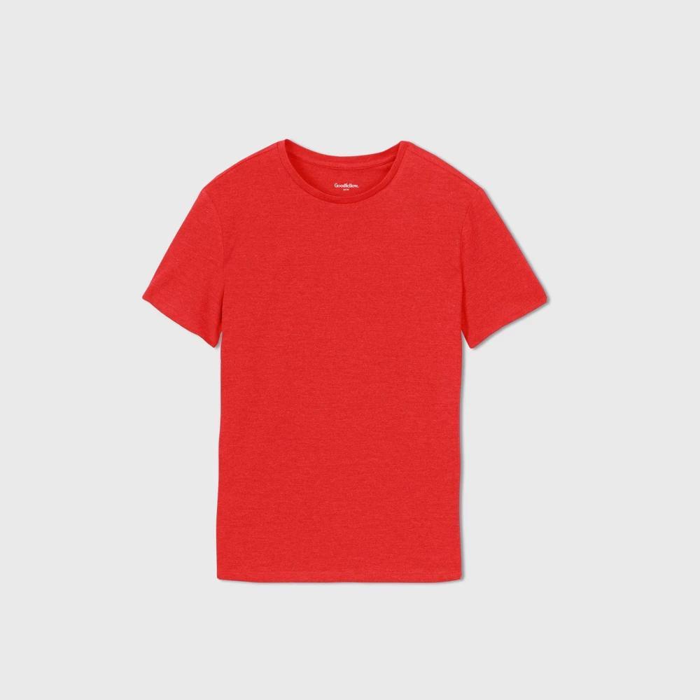 Mens Big & Tall Casual Fit Every Wear Short Sleeve T-Shirt - Goodfellow & Co Red Velvet 5XL Product Image