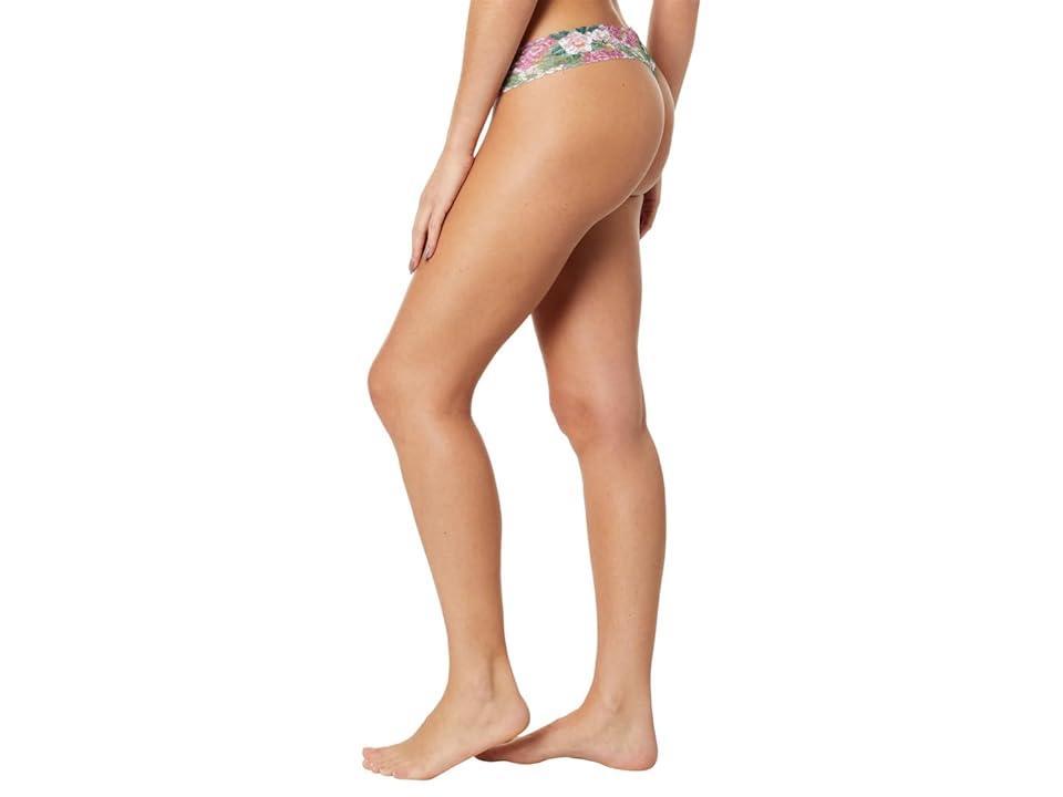 Printed Low-Rise Signature Lace Thong Product Image