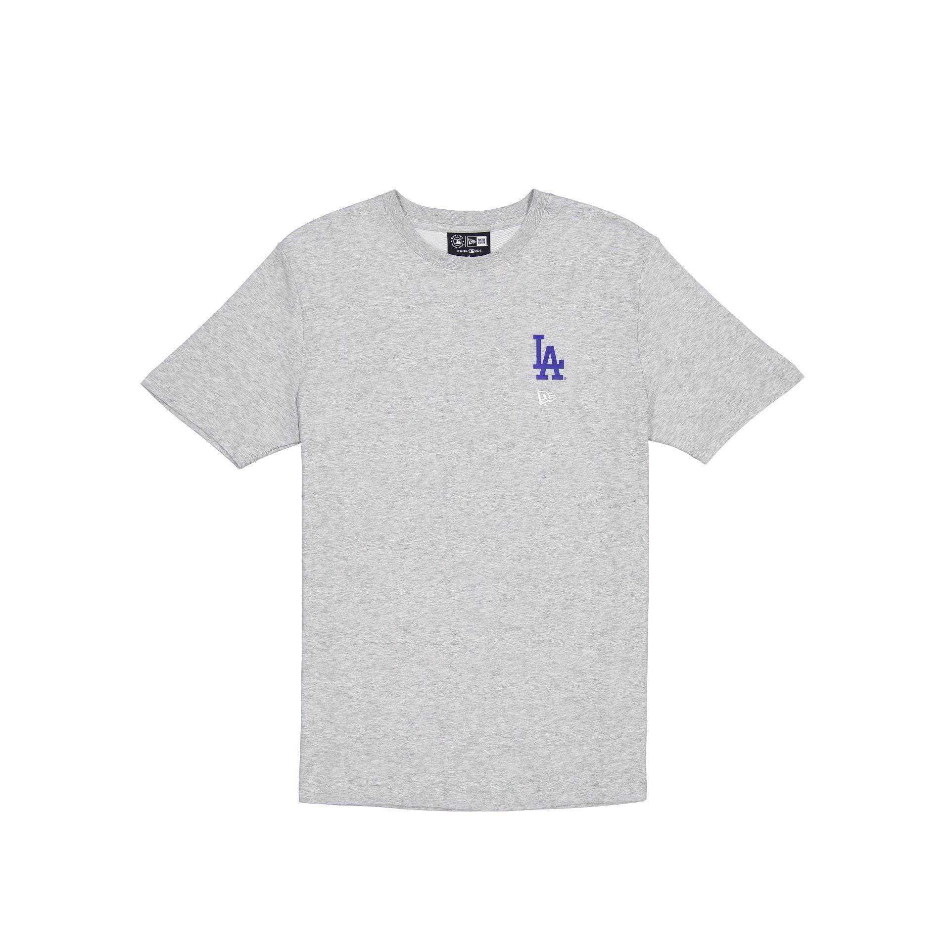 Los Angeles Dodgers Logo Essentials Gray T-Shirt Male Product Image