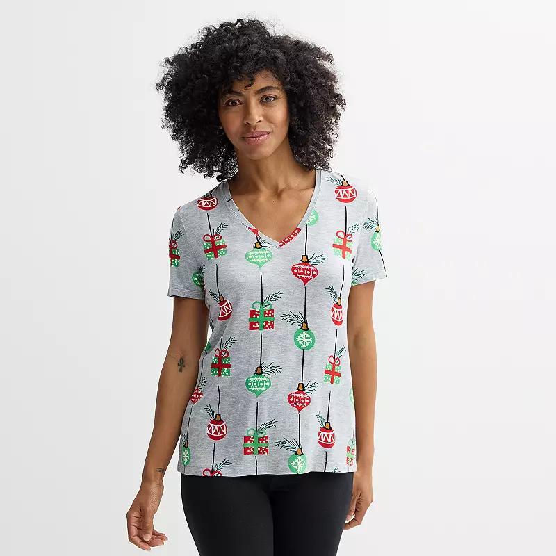 Womens Jollidays Short Sleeve Holiday Tee, Girls Product Image