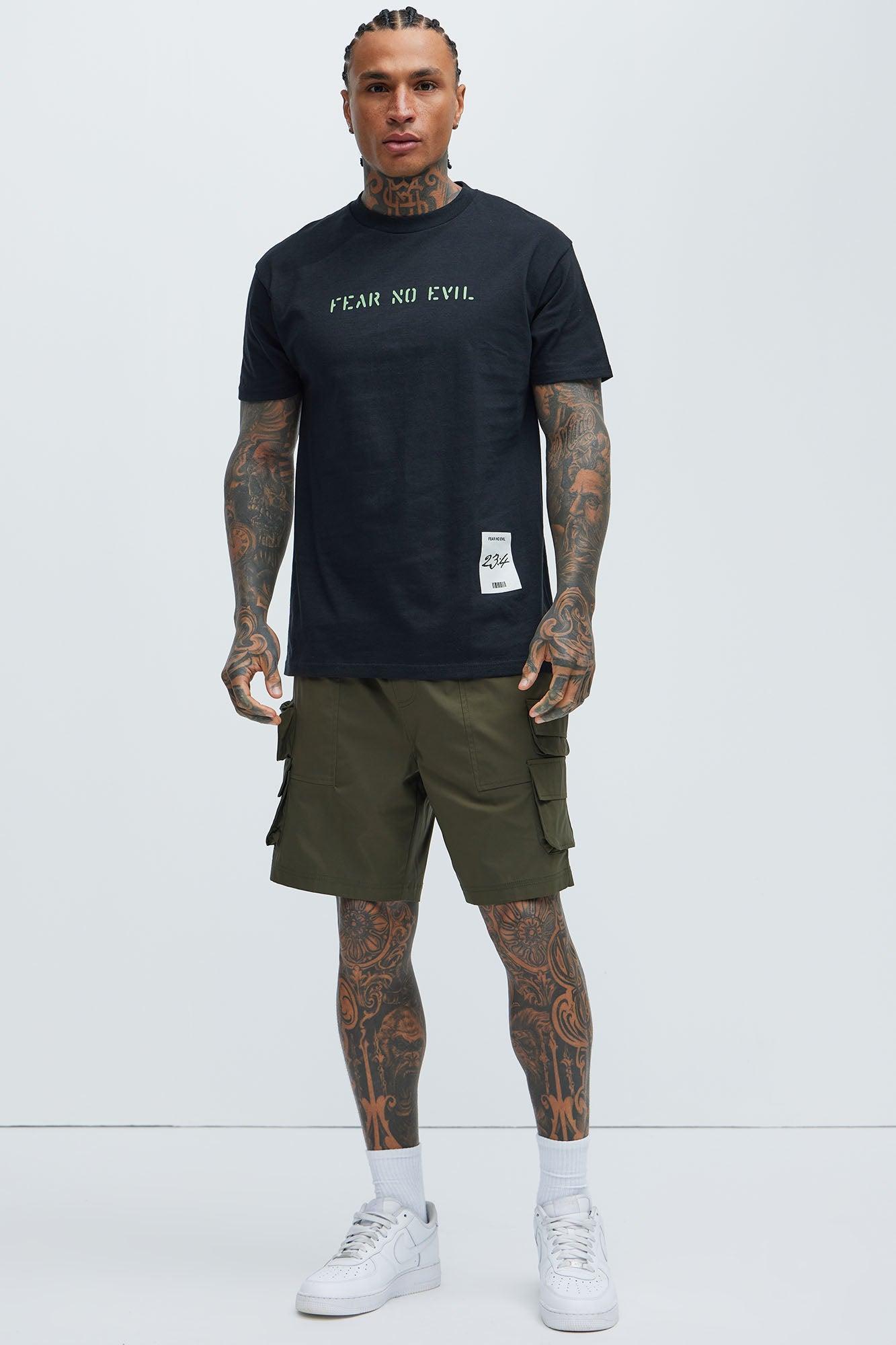 I Will Fear No Evil Short Sleeve Tee - Black Product Image