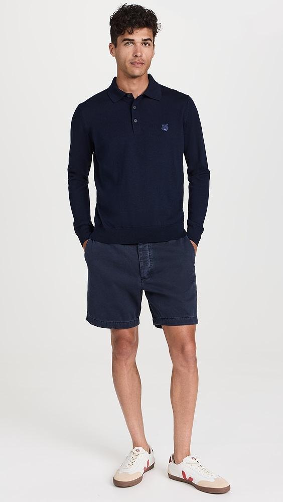 Maison Kitsuné Bold Fox Head Polo Sweater | Shopbop Product Image