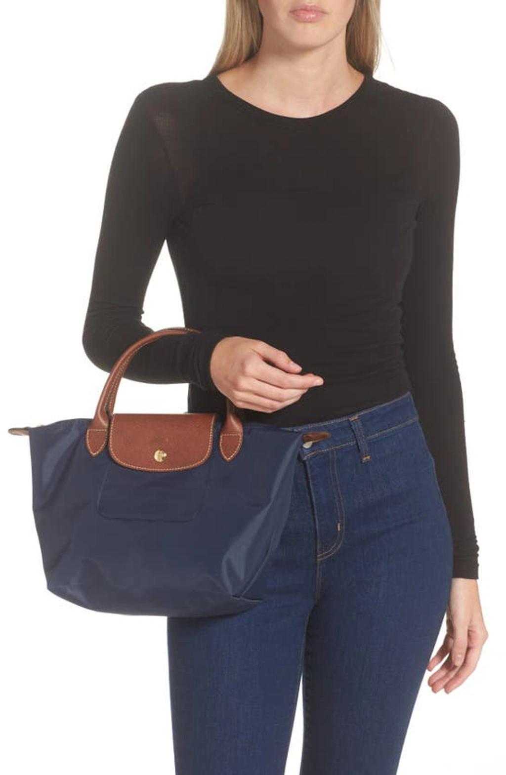 LONGCHAMP Small Le Pliage Top Handle Bag In Marine Product Image