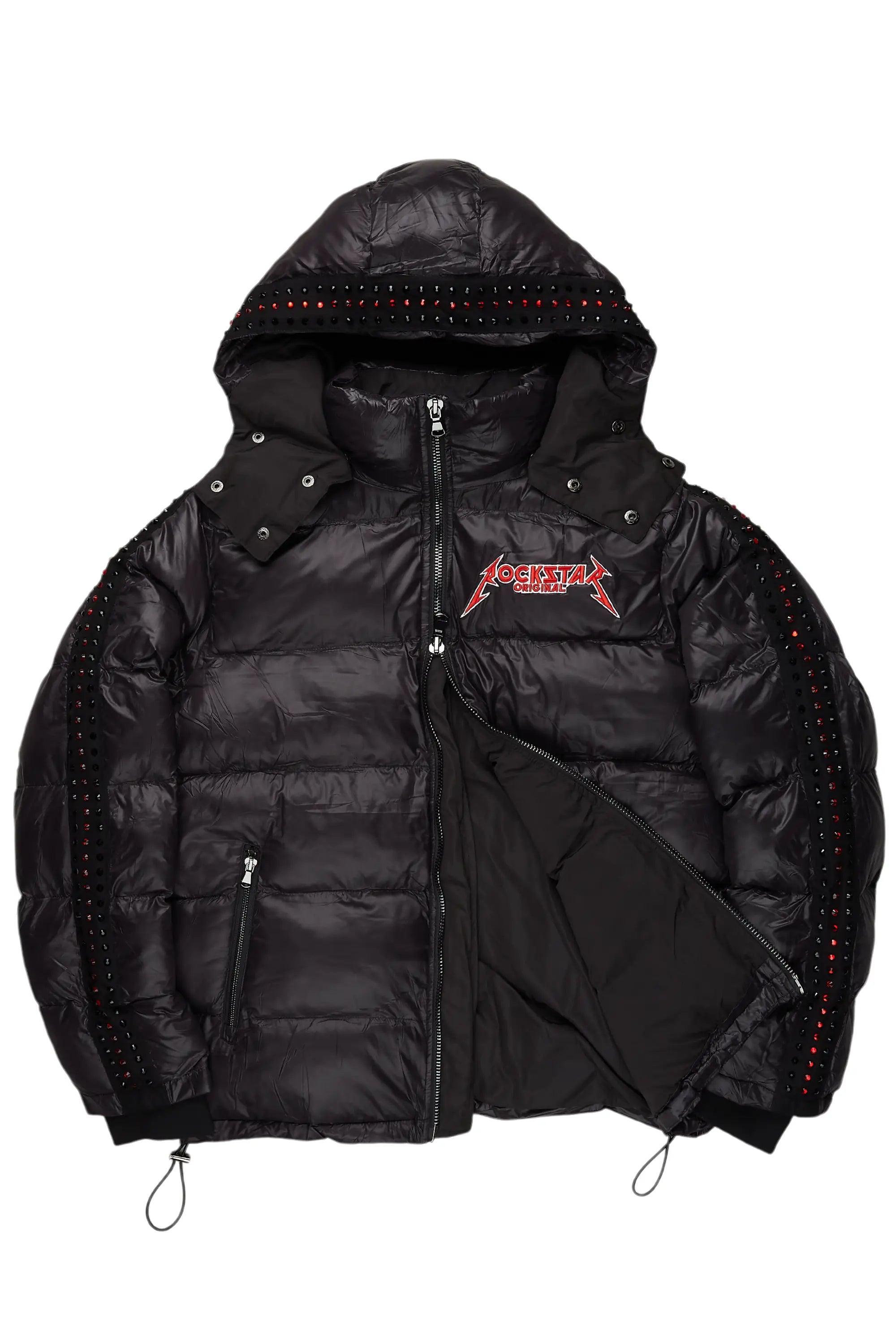 Brink Black Heavy Puffer Jacket Male Product Image