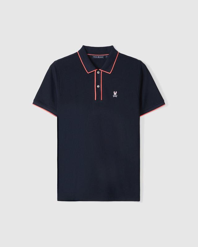 Mens Dallas Pique Polo Shirt 410 NAVY / XXL - 8 Product Image