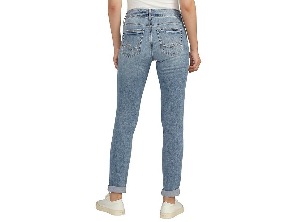 Silver Jeans Co. Womens Girlfriend Mid Rise Slim Leg Jeans Product Image