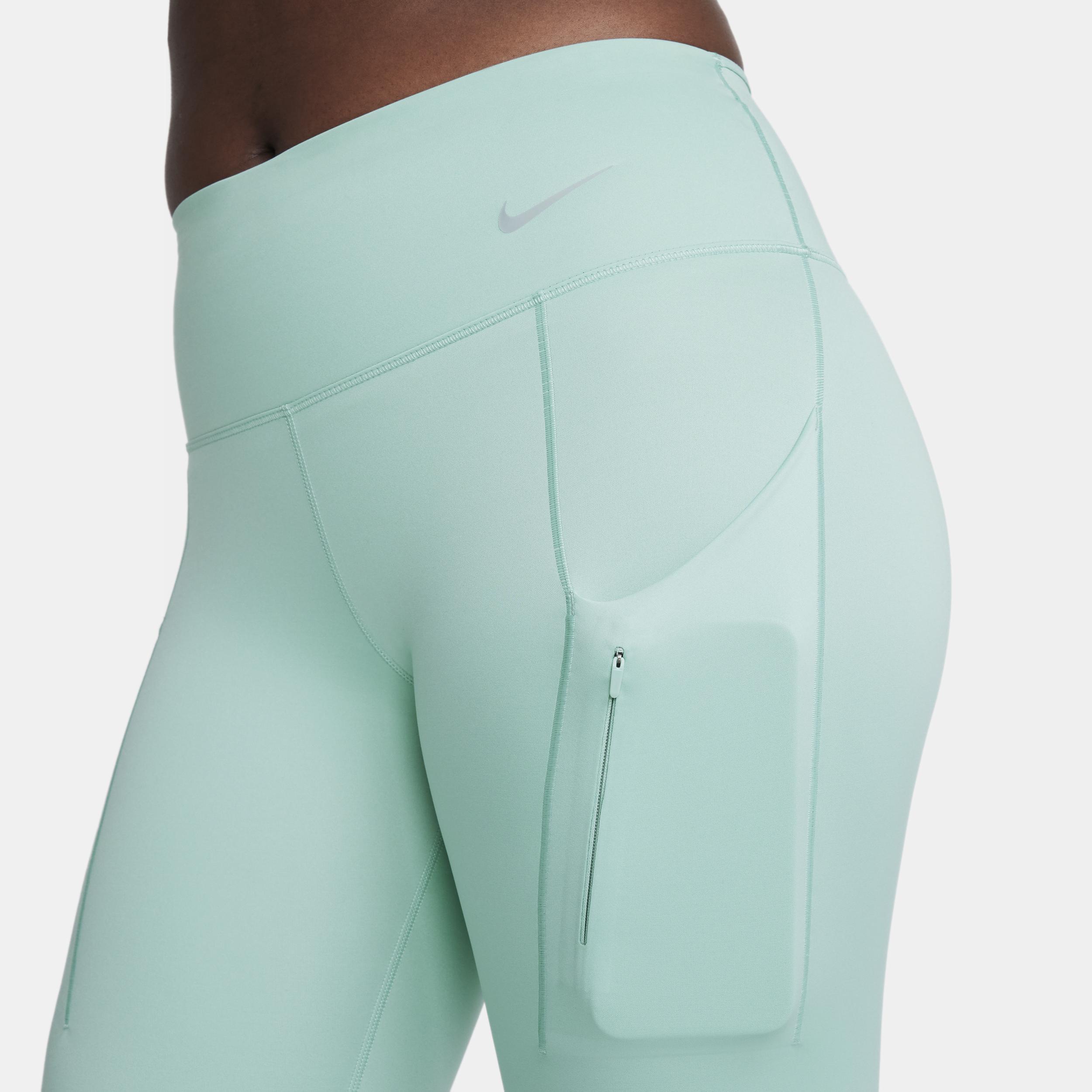 Nike Womens Go Firm-Support Mid-Rise Full-Length Leggings with Pockets Product Image