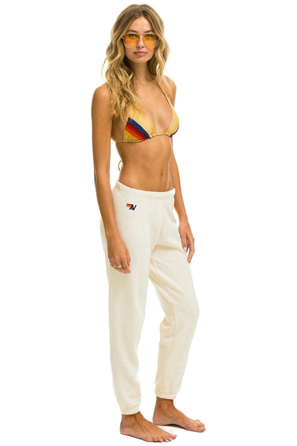 5 STRIPE SWEATPANTS - VINTAGE WHITE Female Product Image