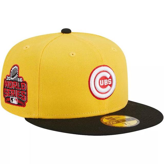 Mens New Era /Black Chicago Cubs Grilled 59FIFTY Fitted Hat Product Image